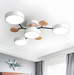 Arboris Multi | Decorative Ceiling Lamp | Metal and Wood 7