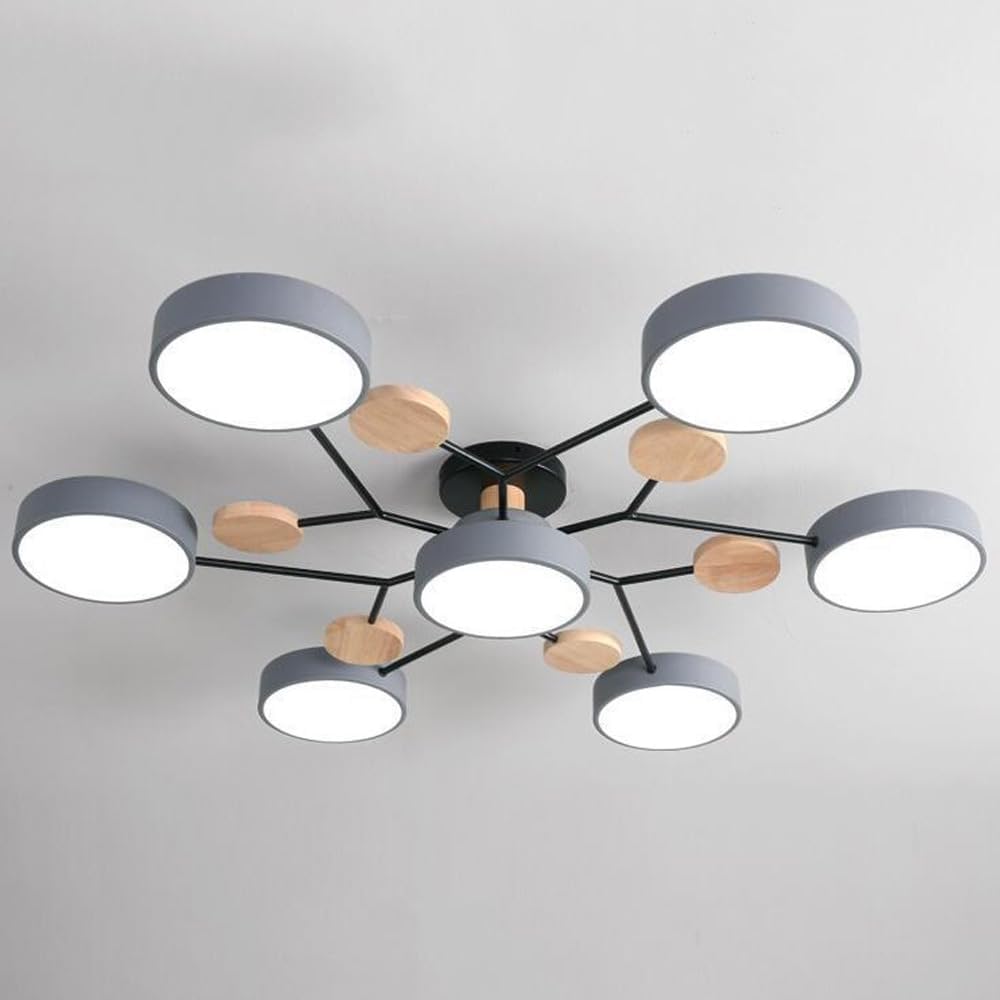 Arboris Multi | Decorative Ceiling Lamp | Metal and Wood 9