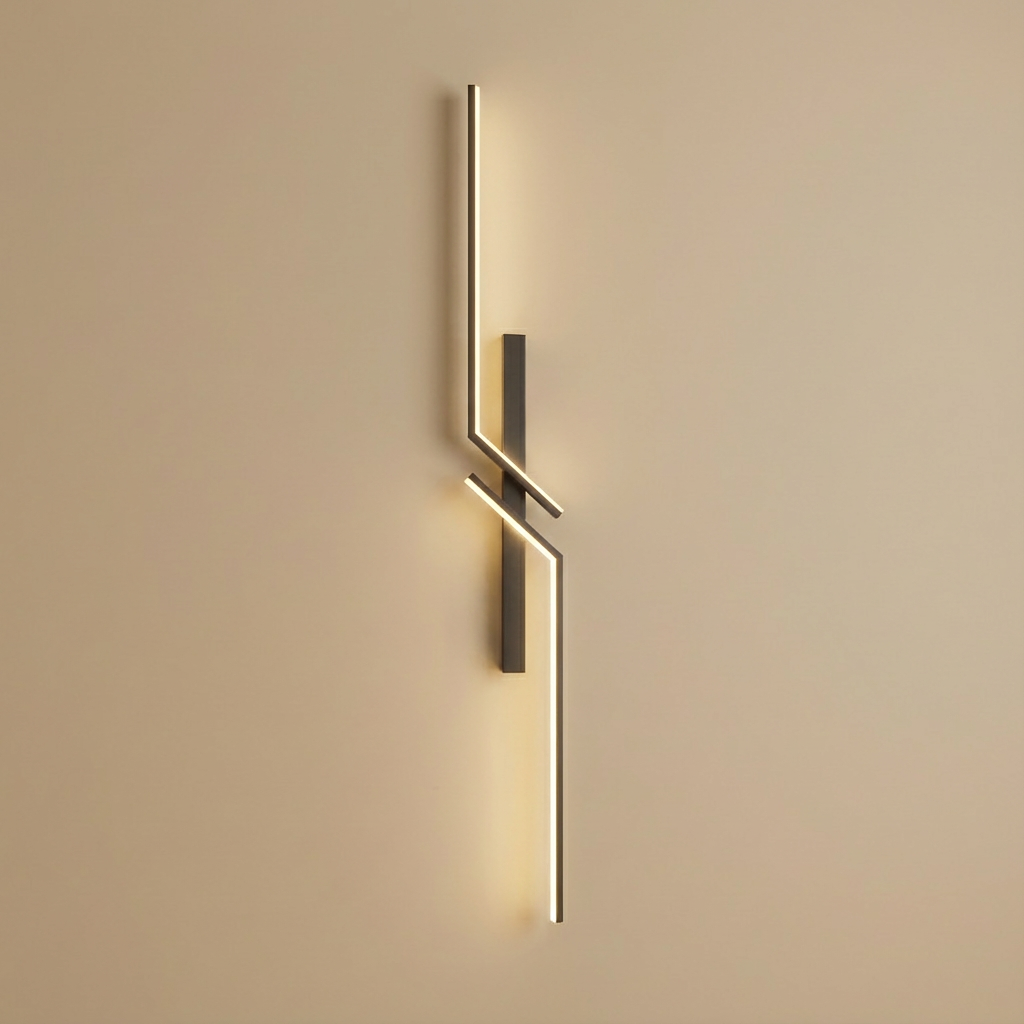 LINORA LED WALL LAMP | Minimalist Japandi Lighting | Aluminum Vertical Lamp 0