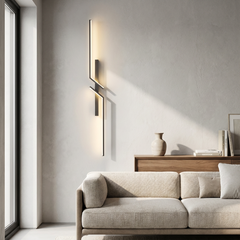 LINORA LED WALL LAMP | Minimalist Japandi Lighting | Aluminum Vertical Lamp 7