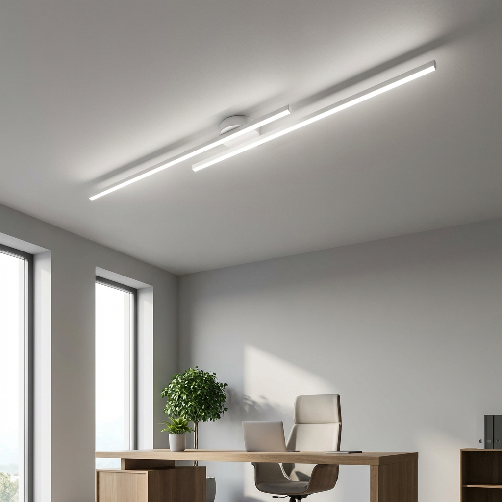 Linearis Ceiling Lamp | Modern LED Lighting | Gold Finish 8