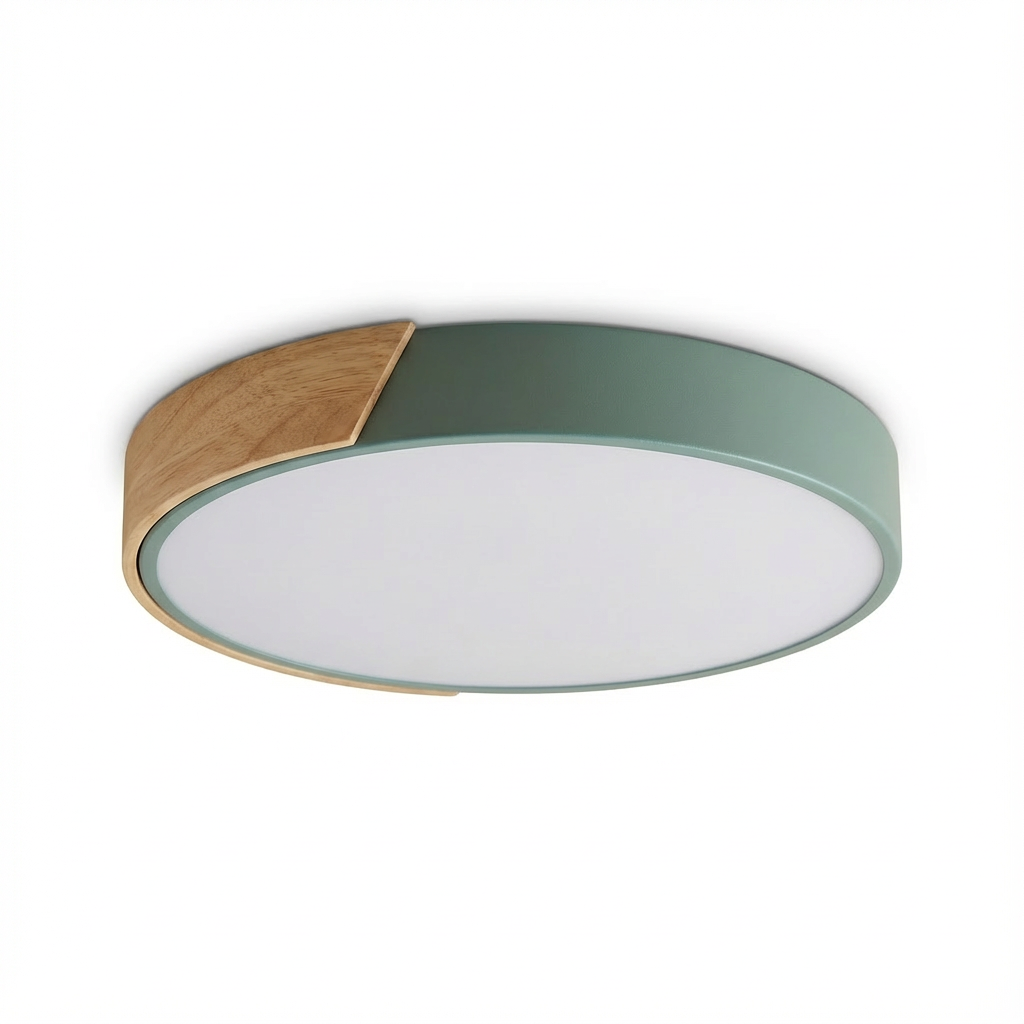 Liora Ceiling Light | LED Ceiling Lamp | Wood and Color Accent 0