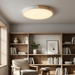 Liora Ceiling Light | LED Ceiling Lamp | Wood and Color Accent 2
