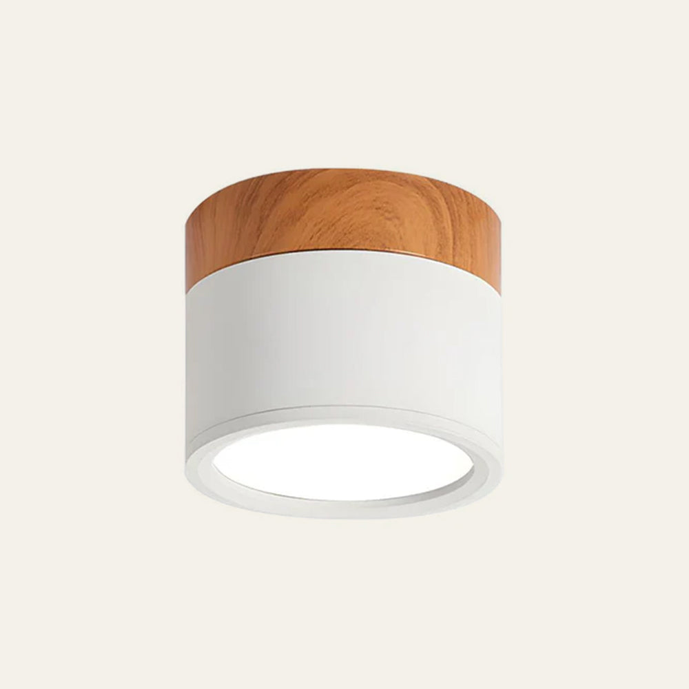 Tubo Ceiling Light | LED Ceiling Lamp | Wood and Black Tube 1