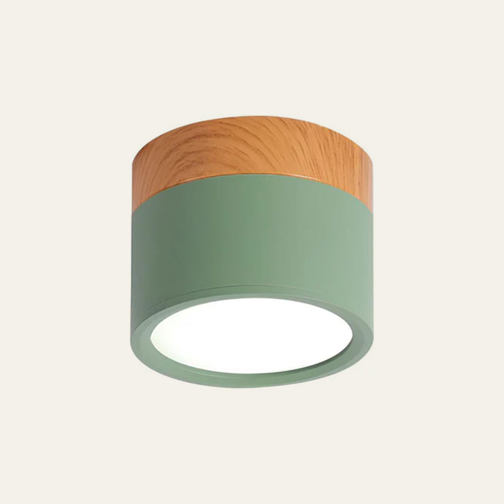 Tubo Ceiling Light | LED Ceiling Lamp | Wood and Black Tube 4