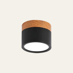 Tubo Ceiling Light | LED Ceiling Lamp | Wood and Black Tube 5