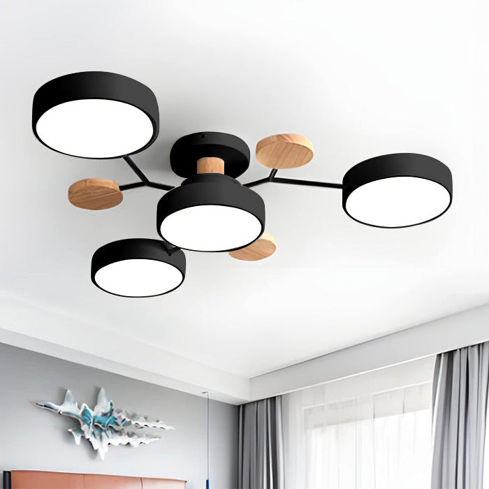 Arboris Multi | Decorative Ceiling Lamp | Metal and Wood 10