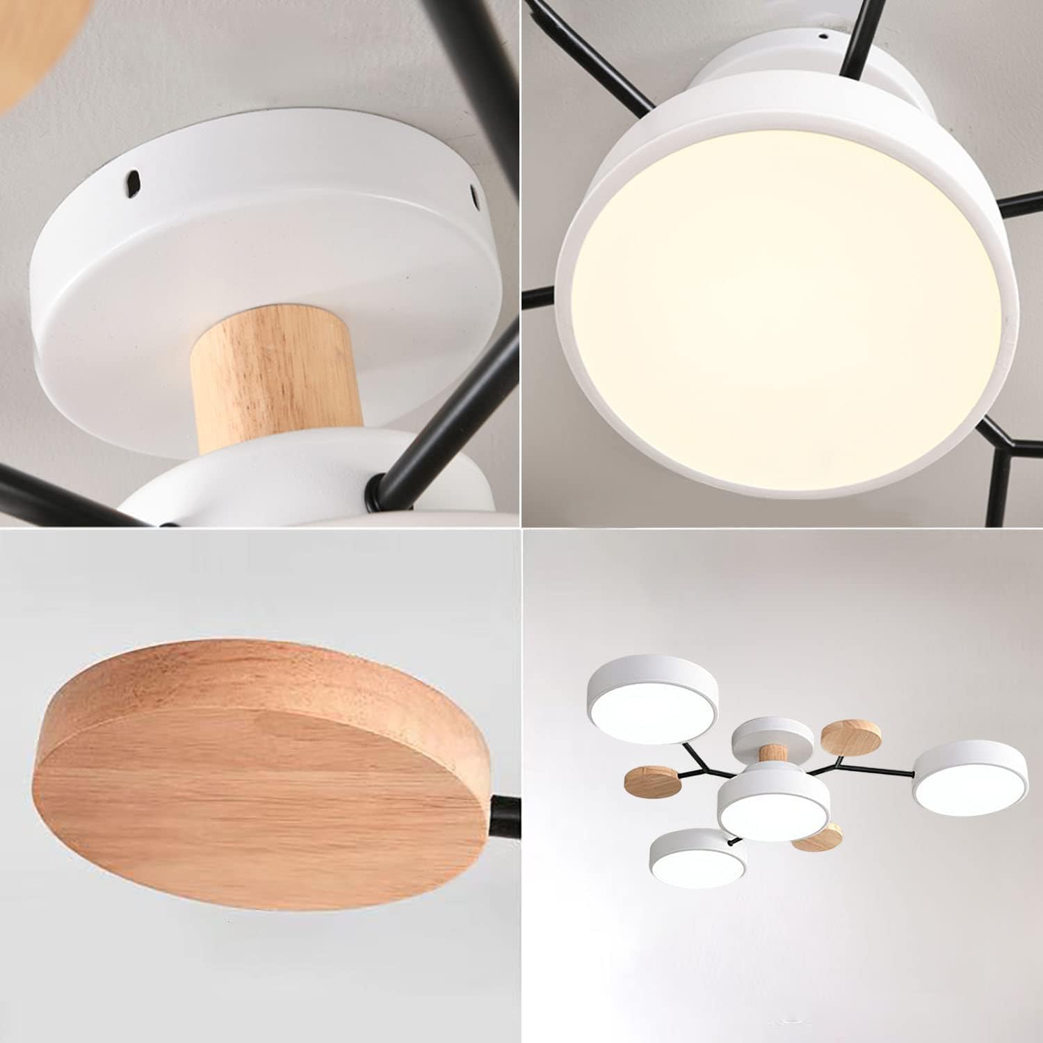 Arboris Multi | Decorative Ceiling Lamp | Metal and Wood 3