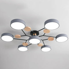 Arboris Multi | Decorative Ceiling Lamp | Metal and Wood 9