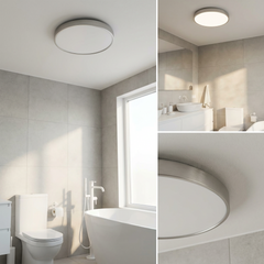 Aureo Ceiling Light | LED Ceiling Lamp | Gold Ring and Matte Light 2