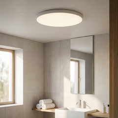 Aureo Ceiling Light | LED Ceiling Lamp | Gold Ring and Matte Light 5