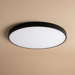 Aureo Ceiling Light | LED Ceiling Lamp | Gold Ring and Matte Light 9