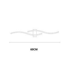 Auria Wall Lamp | Modern Wall Lighting | Gold Wave LED Lamp 7