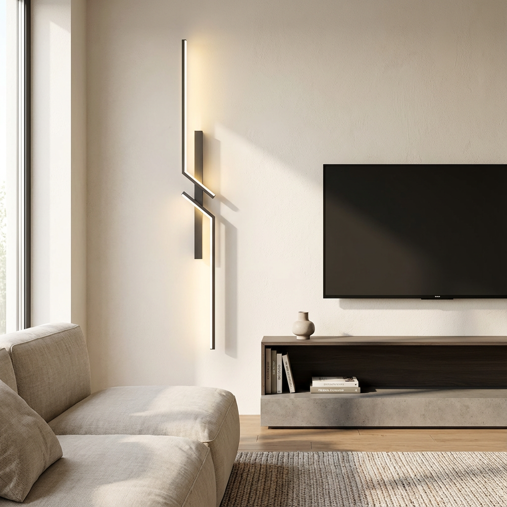 LINORA LED WALL LAMP | Minimalist Japandi Lighting | Aluminum Vertical Lamp 6