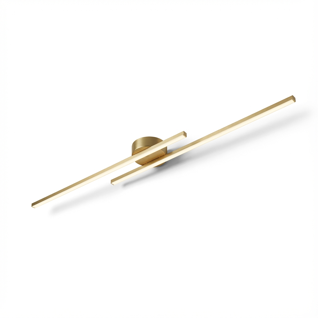 Linearis Ceiling Lamp | Modern LED Lighting | Gold Finish 0