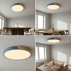 Liora Ceiling Light | LED Ceiling Lamp | Wood and Color Accent 4