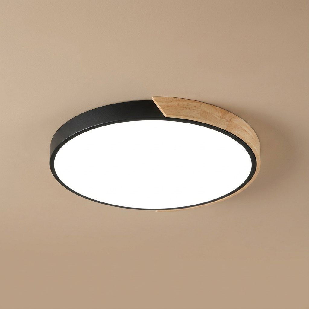 Liora Ceiling Light | LED Ceiling Lamp | Wood and Color Accent 5