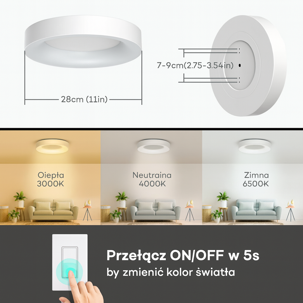 Rosetta Ceiling Light | LED Ceiling Lamp | Pastel Round Shape 7