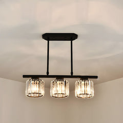 Trevia Pendant Lamp | Chandelier with Crystal Shades | Metal Structure 8