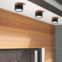 Tubo Ceiling Light | LED Ceiling Lamp | Wood and Black Tube 6